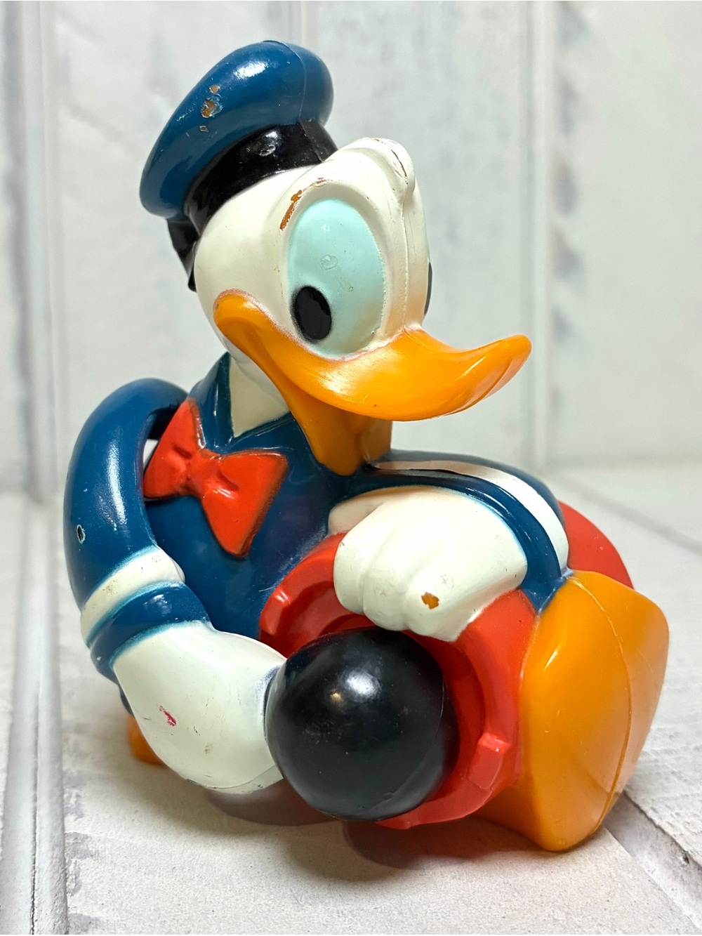 The Walt Disney Company Donald Duck With  Drum Vintage 1986 Superior Toy Company